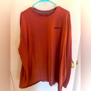 Patagonia Men's Burnt Orange Long Sleeve Tee